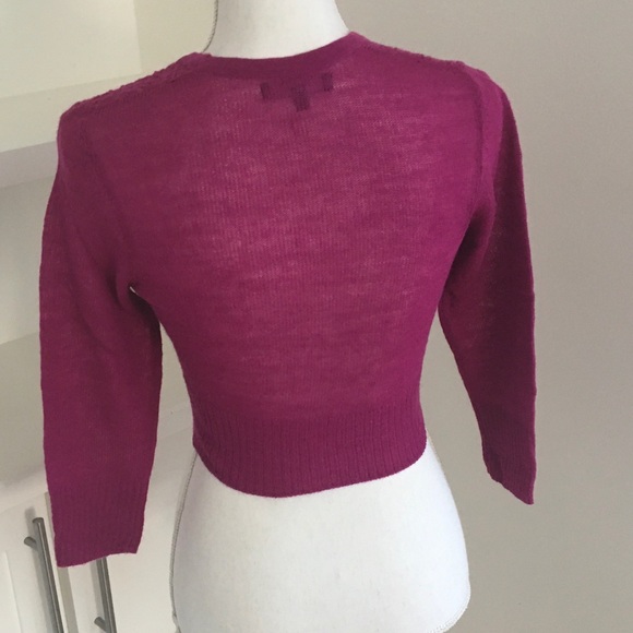 Express Cropped Cardigan Sweater - Picture 2 of 7